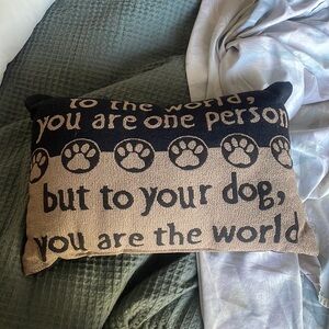 Dog Paw print throw pillow